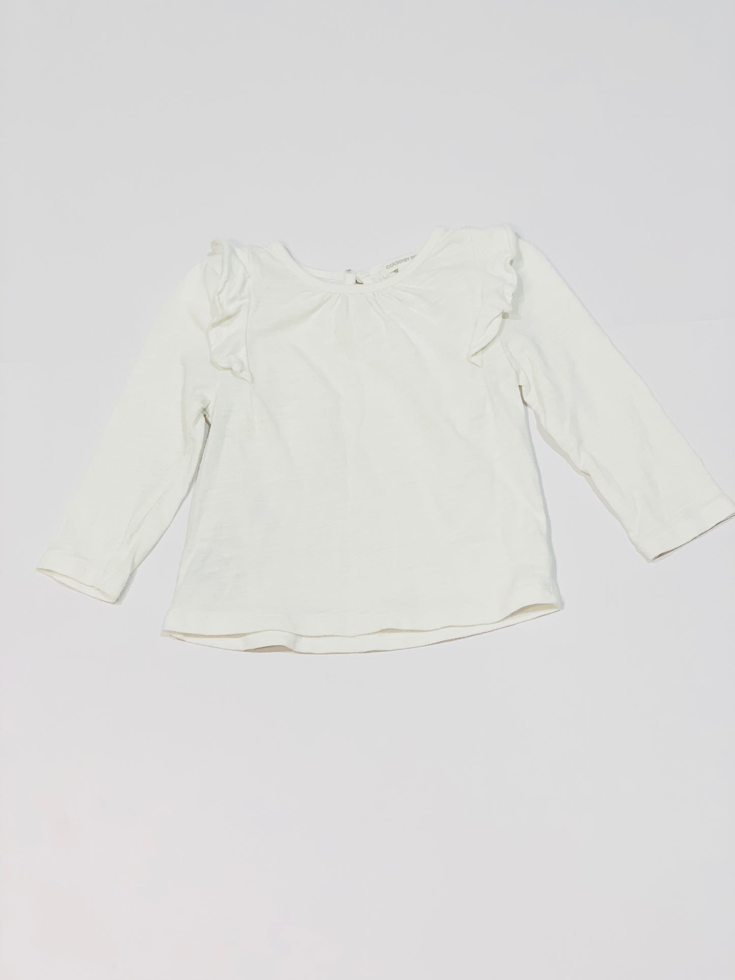 White ruffle top - Size 0