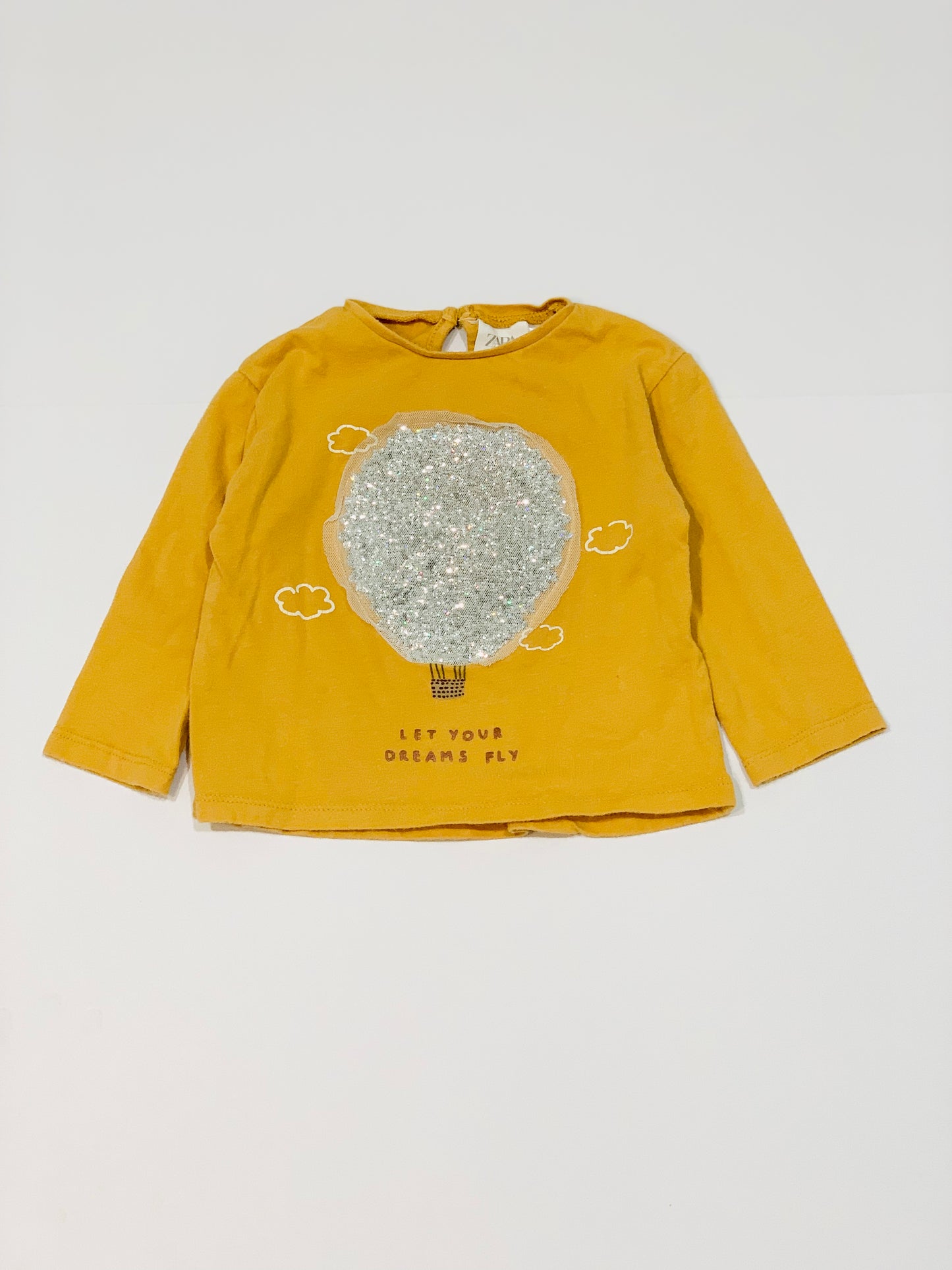 Glitter balloon top - Size 6-9 months