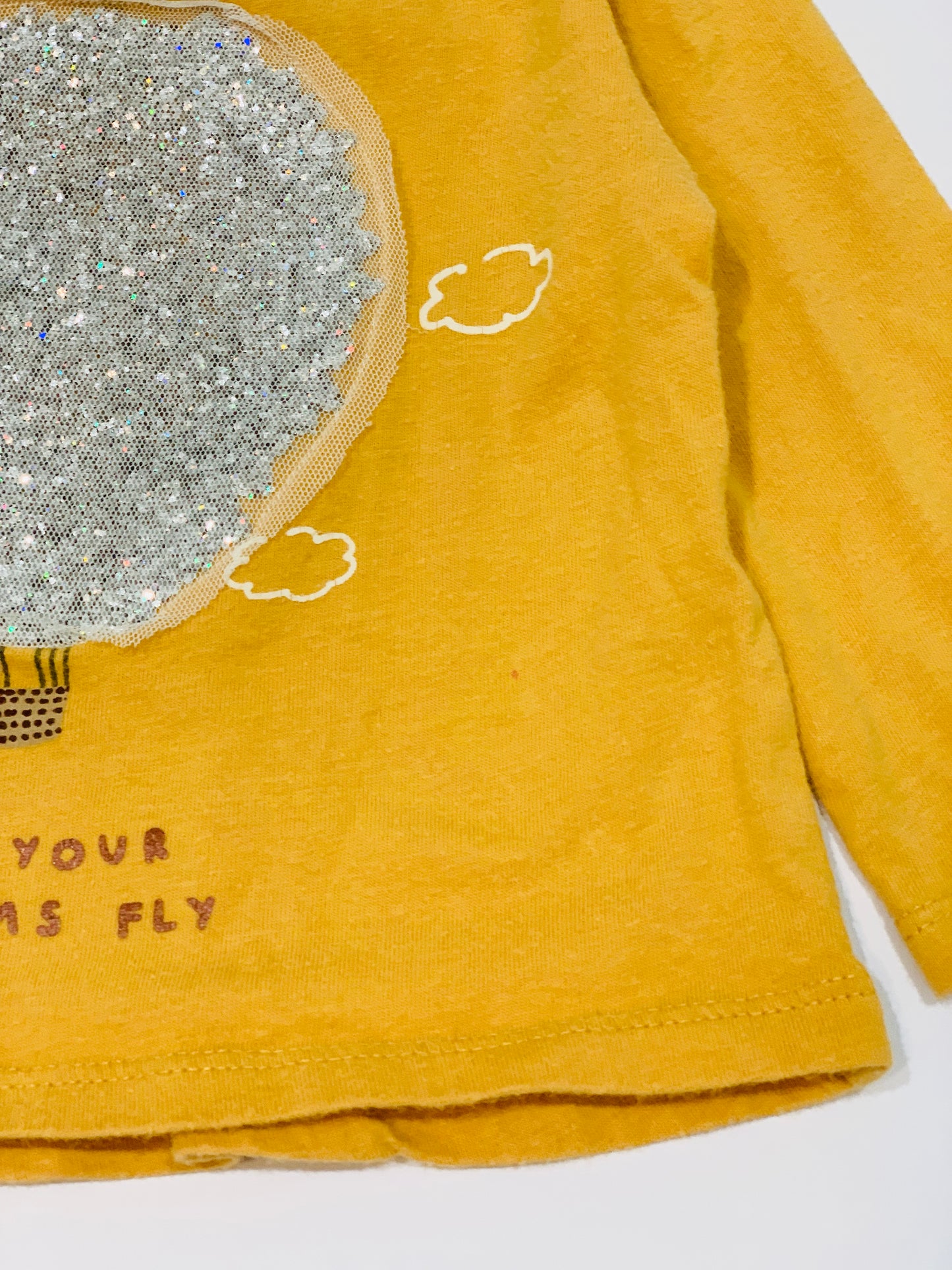 Glitter balloon top - Size 6-9 months