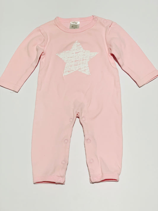 Pink star onesie - Size 00