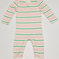 Pink stripe onesie - Size 0
