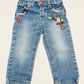 Embroidered jeans - Size 9-12 months