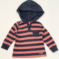 Striped hoodie top - Size 1