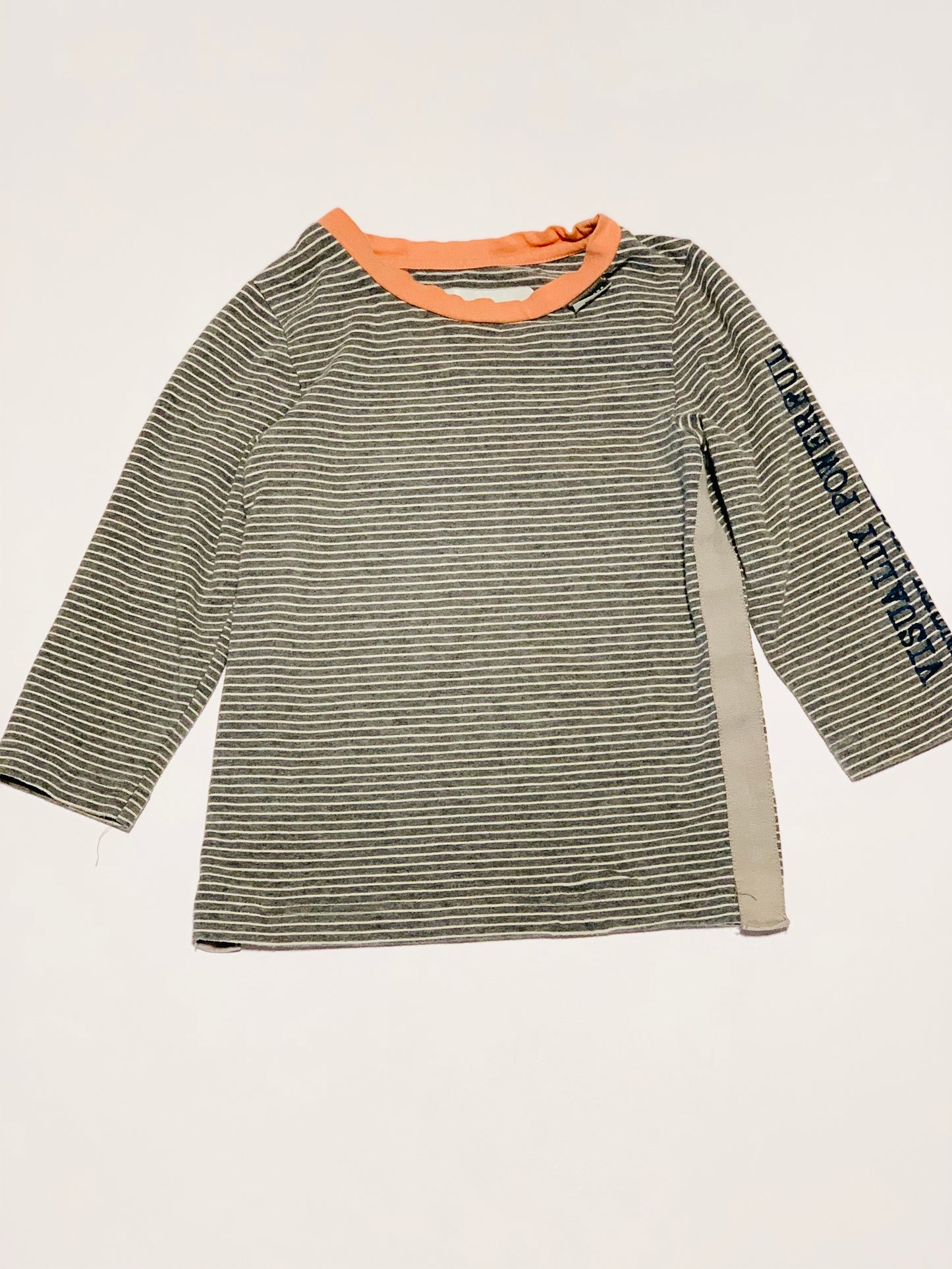 Grey stripe top - Size 2