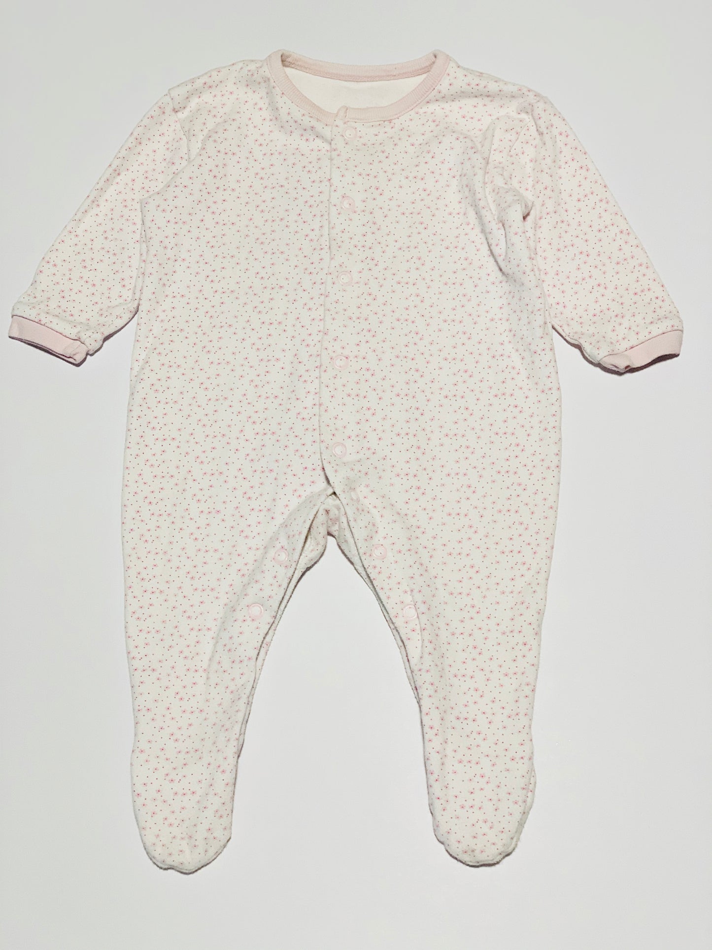 Pink floral onesie - Size 000