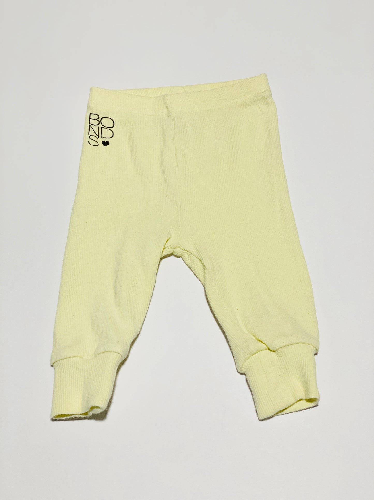 Yellow ribbed pants - Size 00