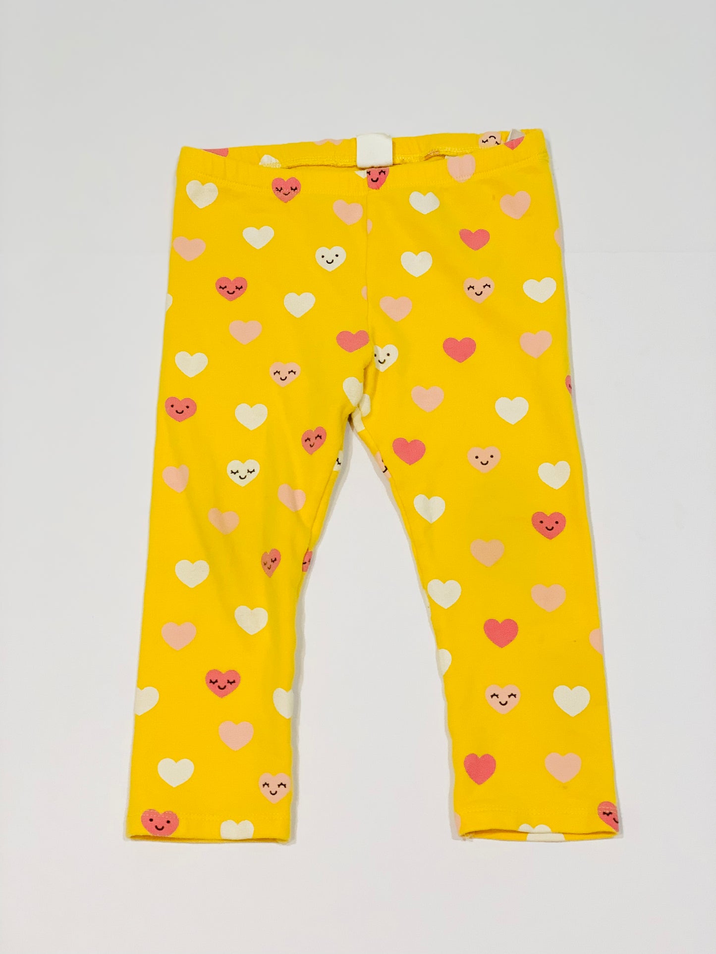 Yellow hearts pants - Size 3