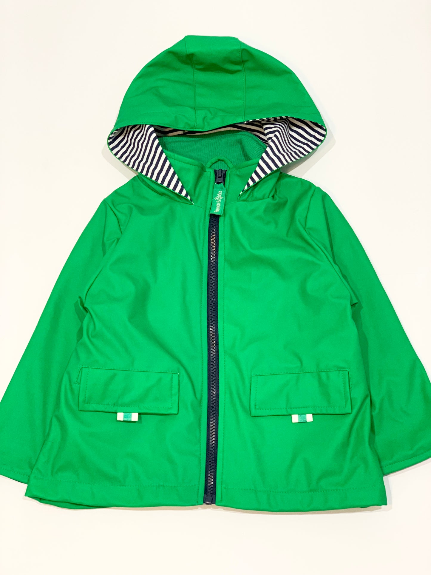 Green raincoat - Size 1-2