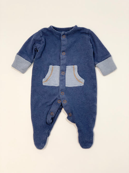 Blue onesie - Size 0000