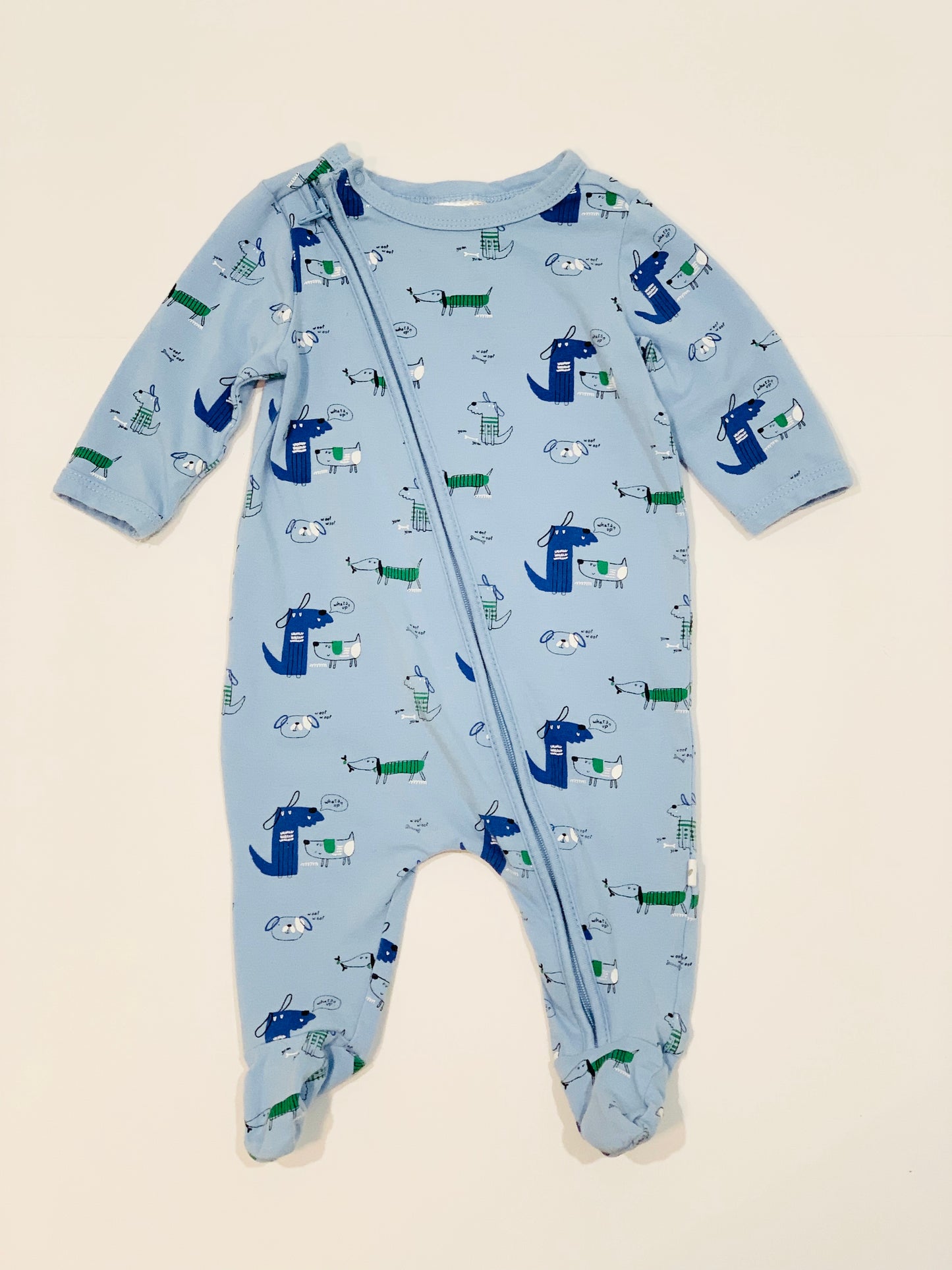 Dogs zip onesie - Size 0000