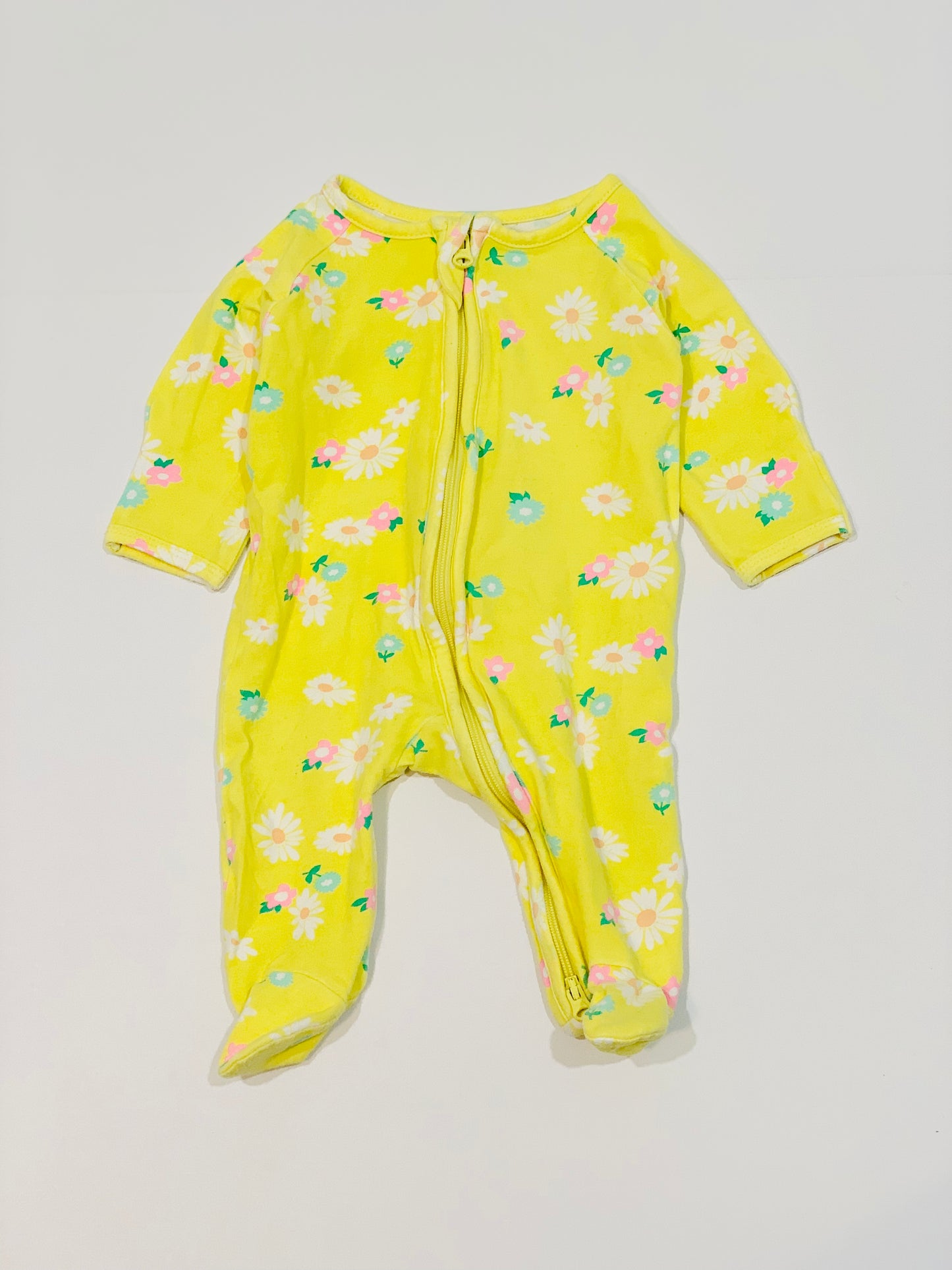 Floral zip onesie - Size 0000