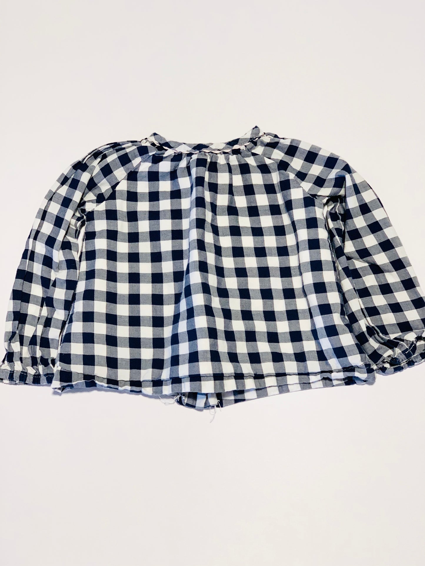 Navy check top - Size 2