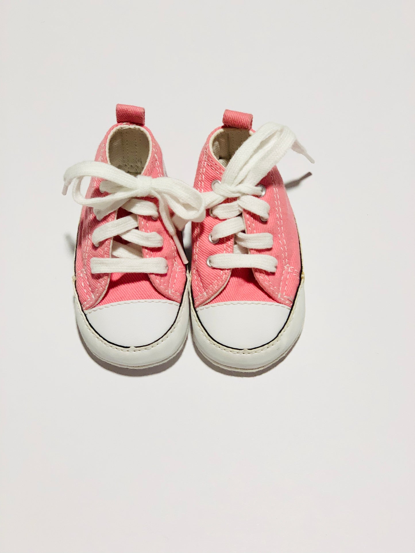 Pink soft chucks - size 3-6 months