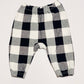 Navy check pants - Size 00