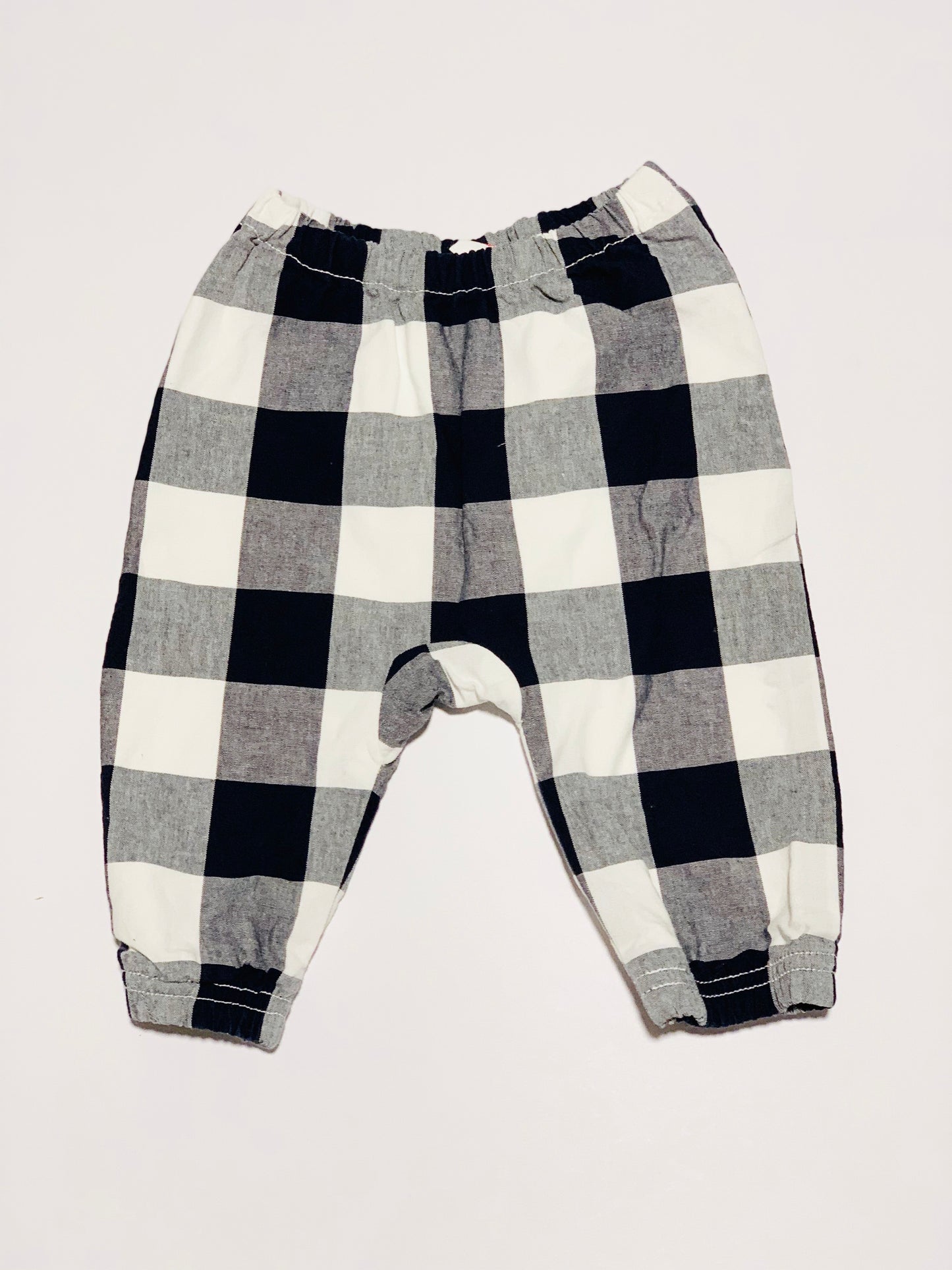 Navy check pants - Size 00