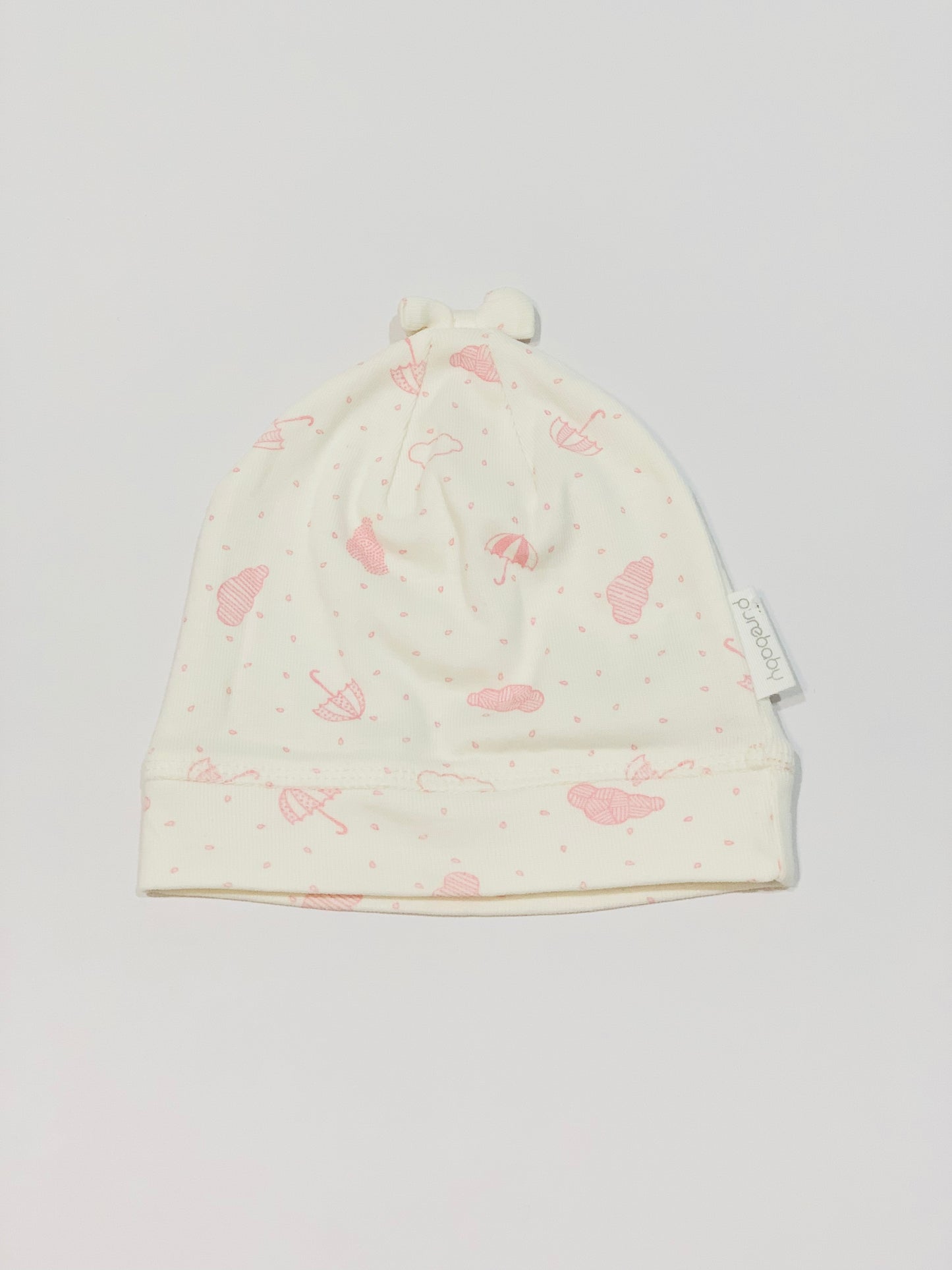 Pink clouds beanie - Size medium