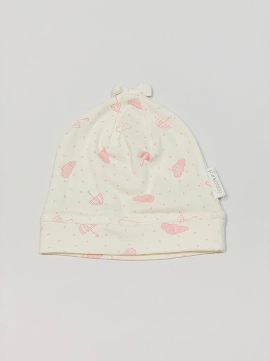 Pink clouds beanie - Size medium