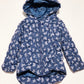 Navy butterfly puffer jacket - Size 3