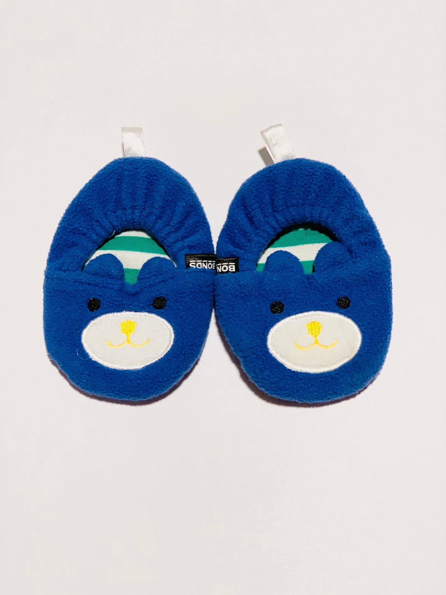 Blue bear booties - Size 0-6 months