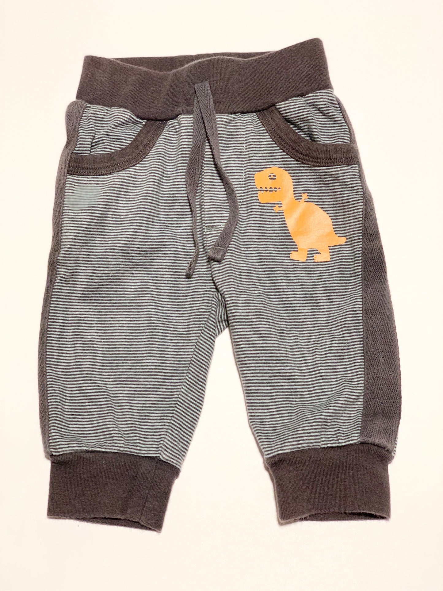 Striped dinosaur pants - Size 00