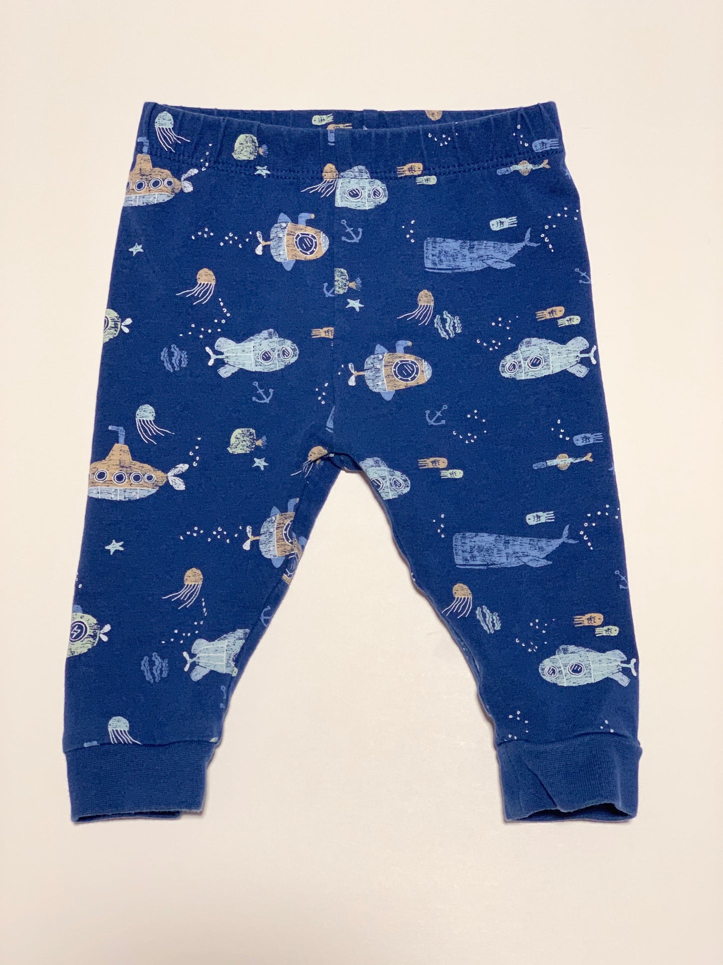 Navy submarine leggings - Size 00