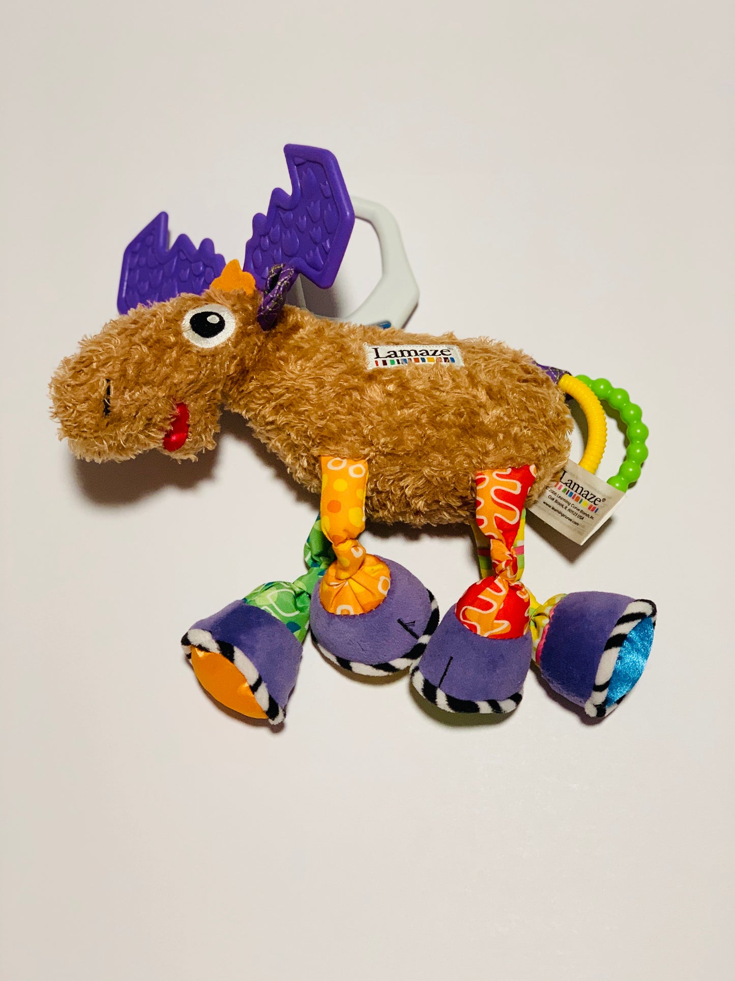 Colourful moose pram toy