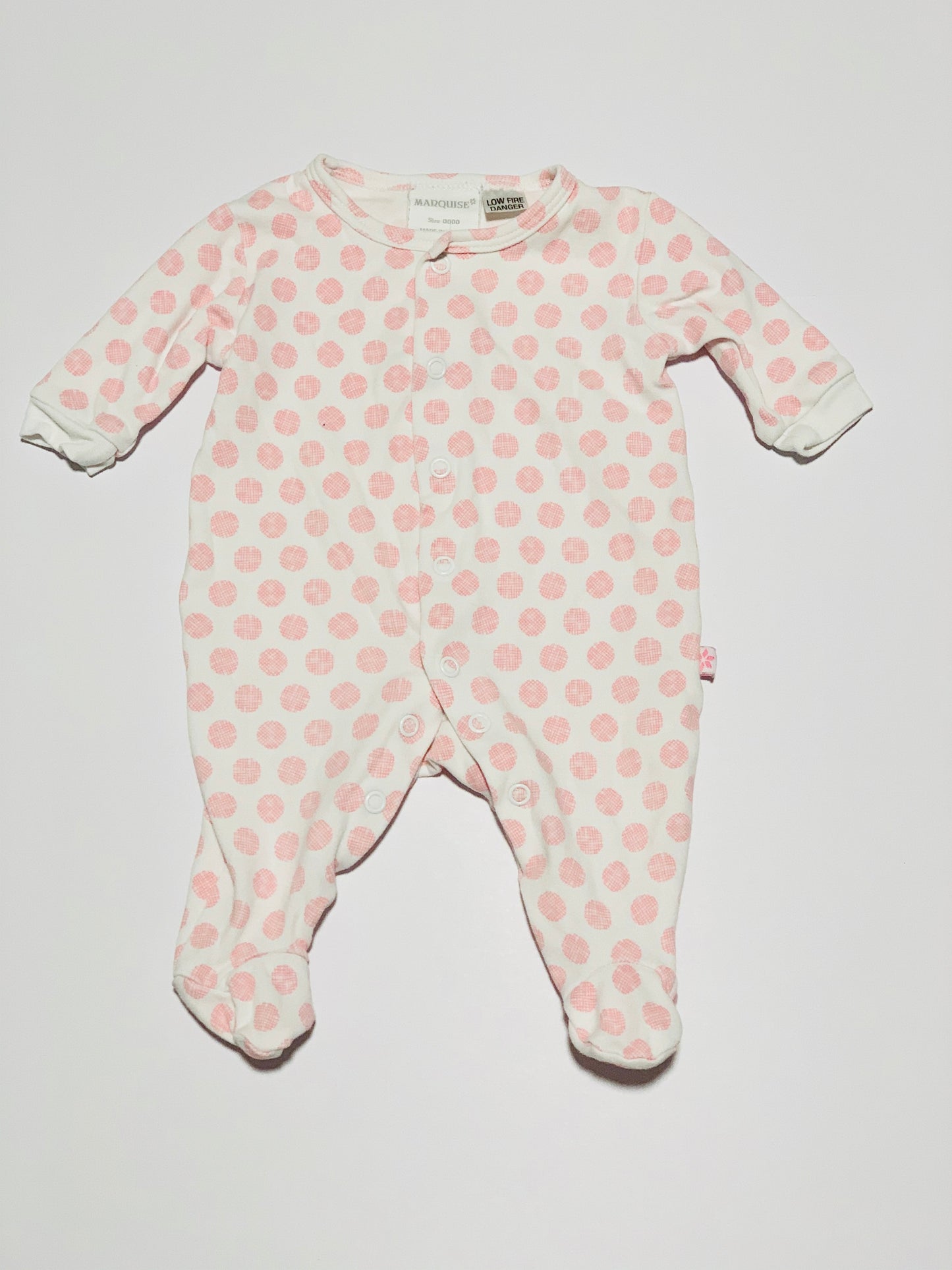 Pink circle onesie - Size 0000