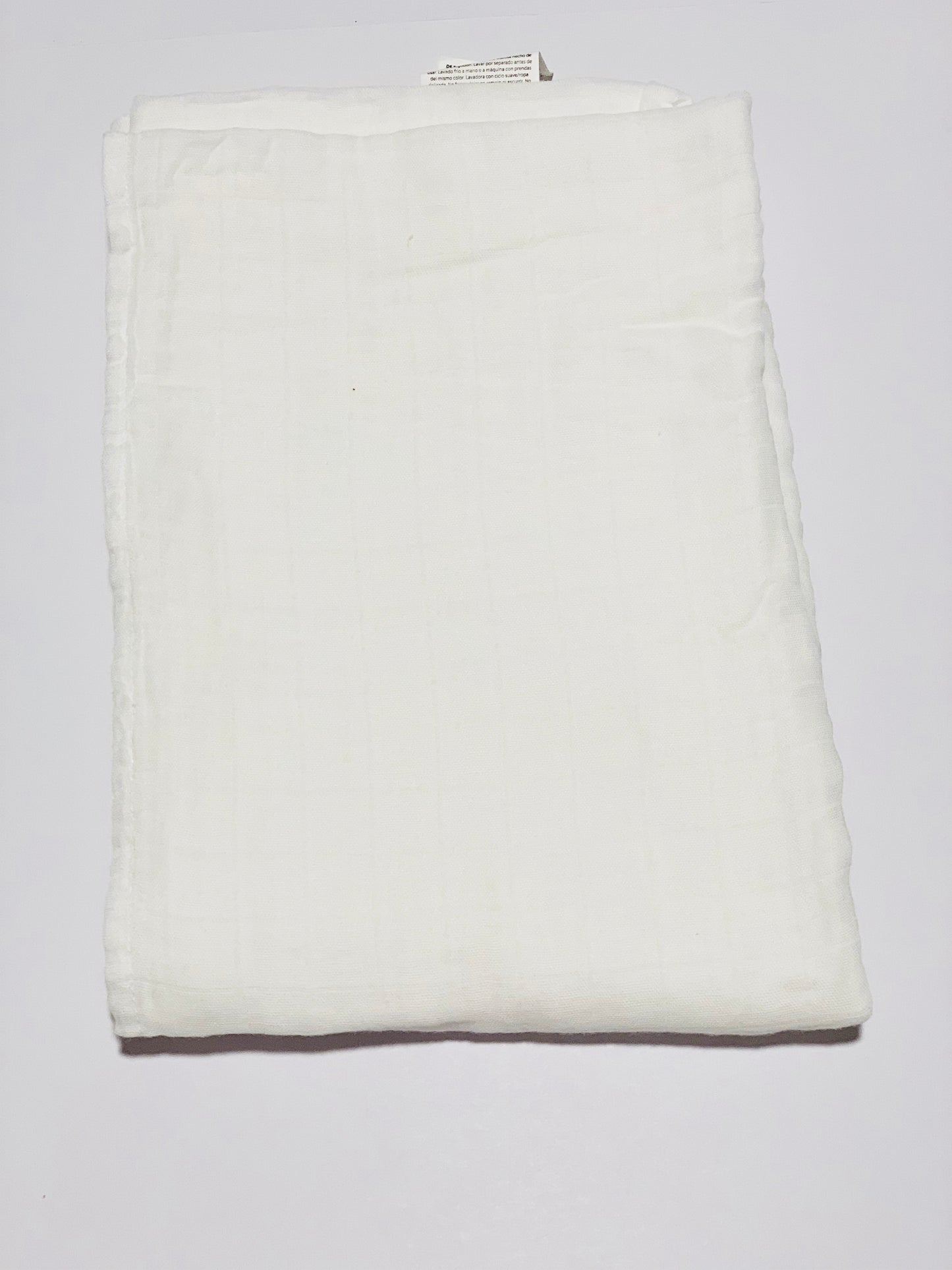 White bamboo muslin wrap