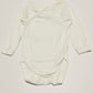 White cross-over bodysuit - Size 3 months