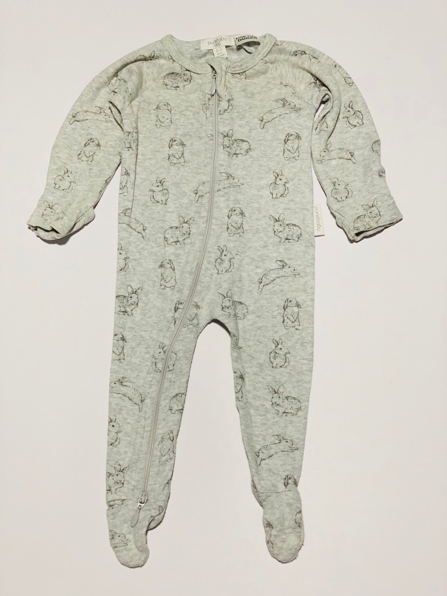 Grey bunny onesie - Size 000