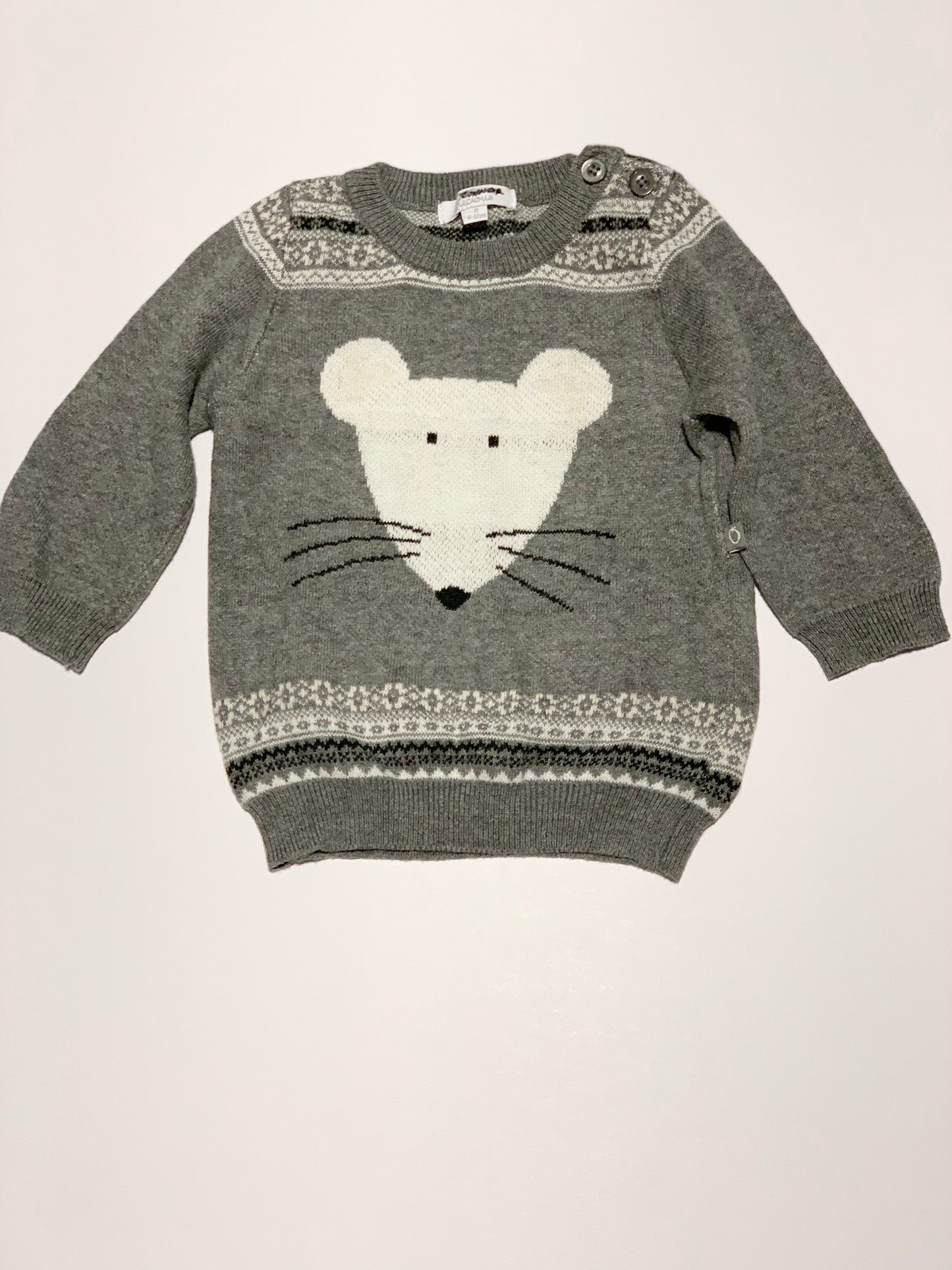 Grey mouse jumper - Size 0