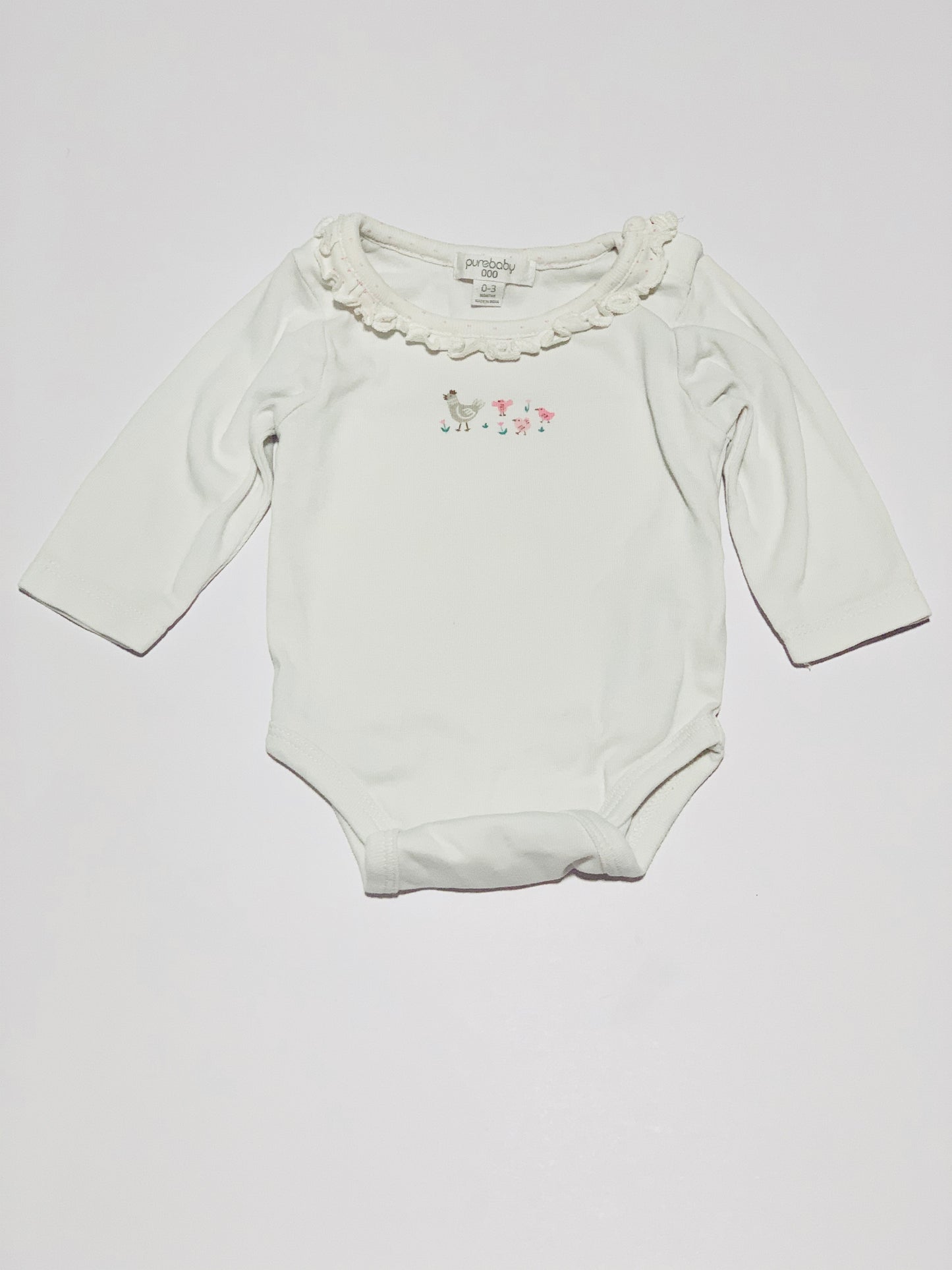 Chickens ruffle bodysuit - Size 000
