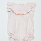 Pink striped romper - Size 1