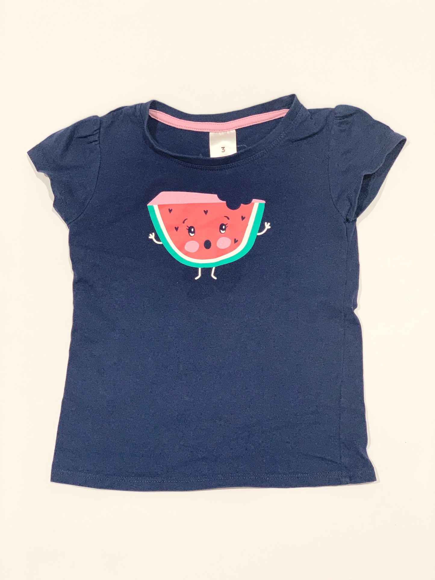 Watermelon glitter tee - Size 3