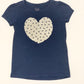 Glitter heart tee - Size 3