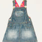 Denim pinafore - Size 3-4